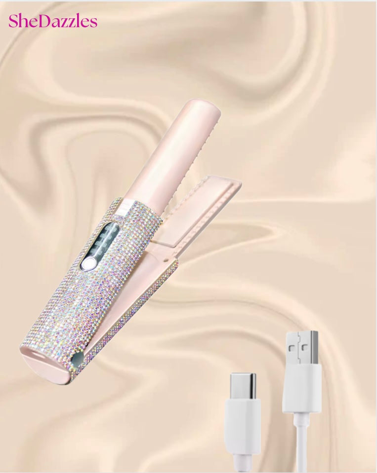 SheDazzles wireless hair straightener