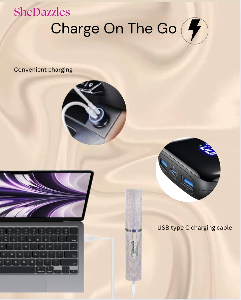 SheDazzles wireless hair straightener