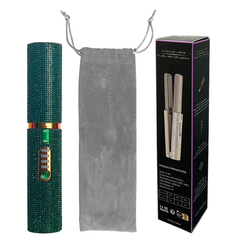 SheDazzles wireless hair straightener
