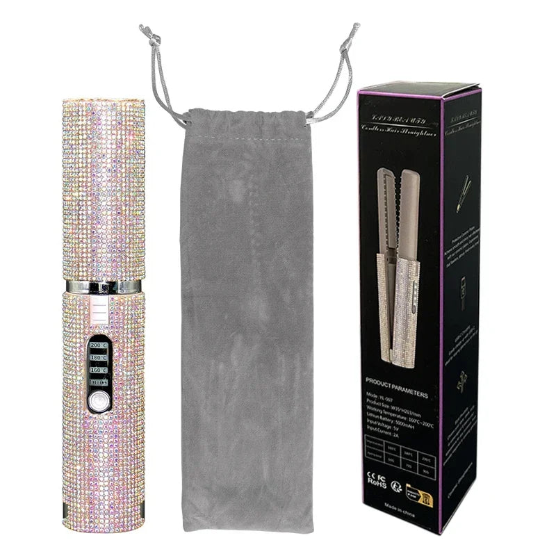 SheDazzles wireless hair straightener