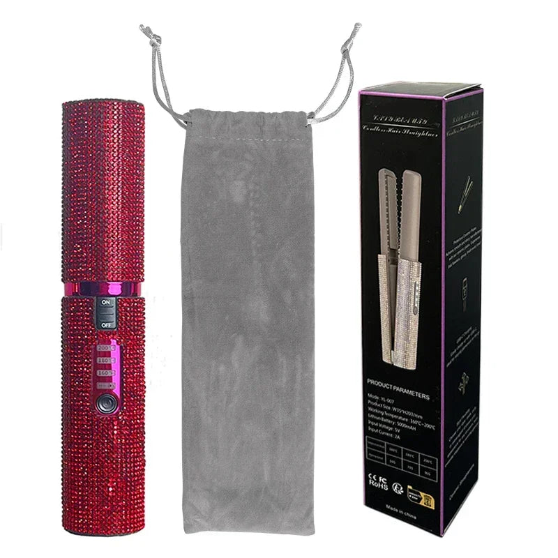 SheDazzles wireless hair straightener