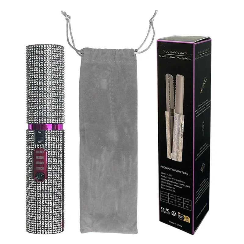 SheDazzles wireless hair straightener