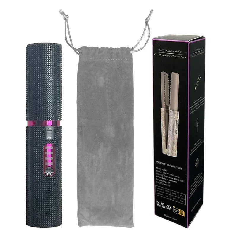 SheDazzles wireless hair straightener